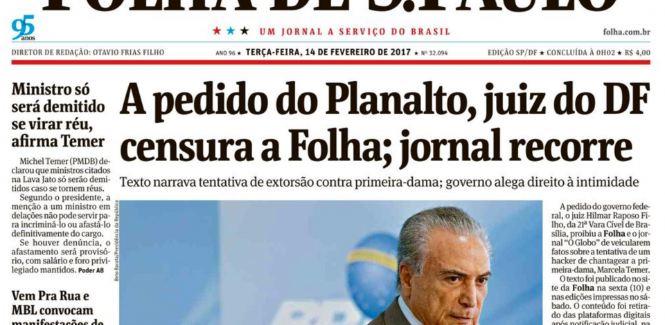 A censura de Marcela Temer é só a ponta do Iceberg